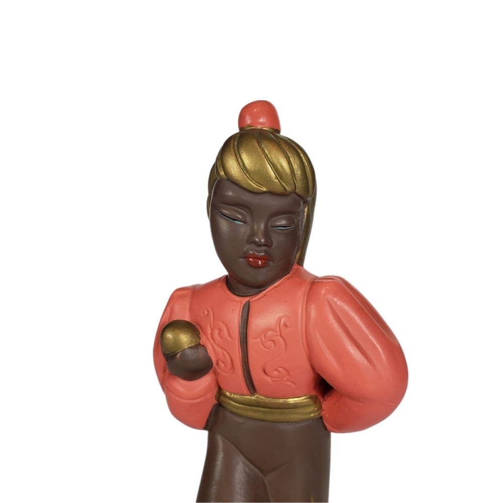 Vintage Alexander Backer ABCO Chalkware Mid Century MCM Nubian Dancers Figurine - Picture 9 of 16